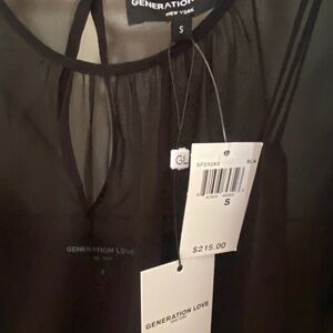 Generation Love 2 Piece Top NWT Black Size S